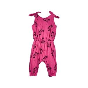 Pink Crab Print Jumpsuit